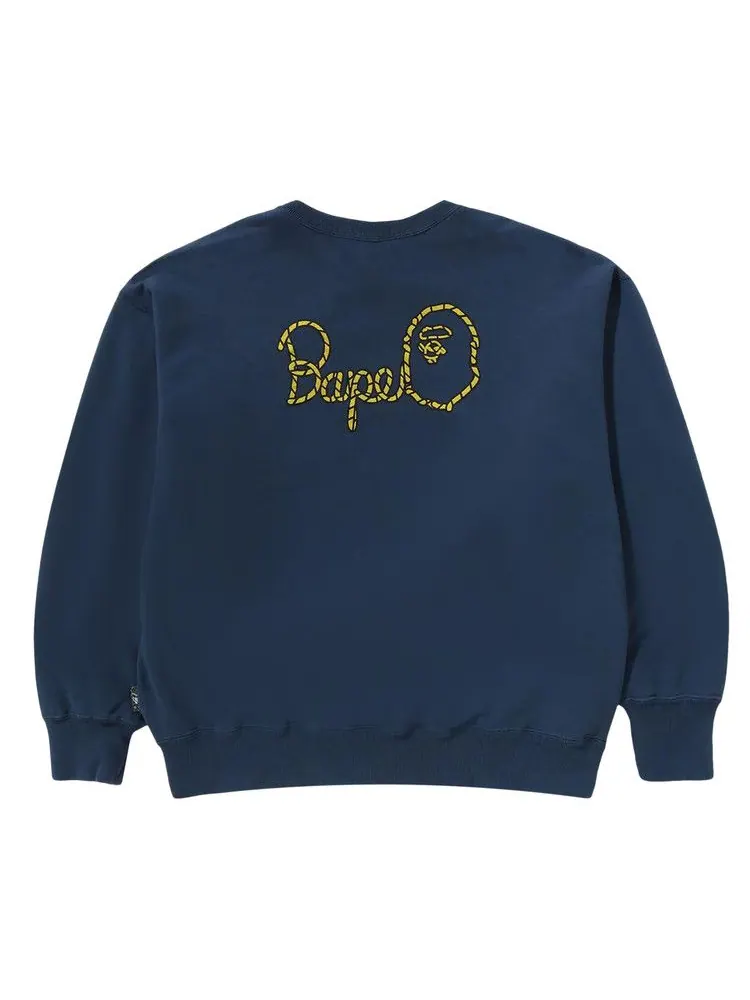 Толстовка BAPE x Sean Wotherspoon 4Way Crewneck 'Navy' — изображение 2 из 2, синий