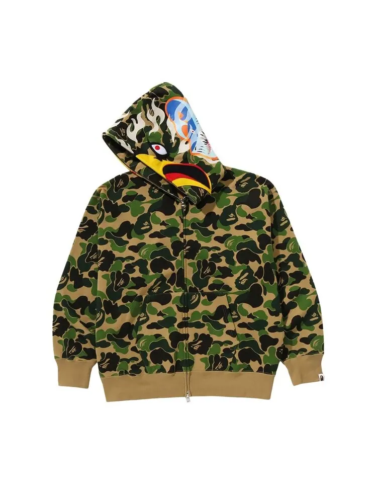 Худи BAPE x Readymade ABC Camo Eagle Relaxed Fit Full Zip Hoodie — изображение 3 из 3, зеленый