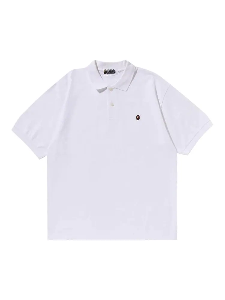 Поло BAPE One Point Relaxed Fit Polo Shirt — изображение 1 из 1, белый