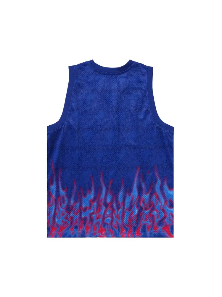 Утепленный жилет BAPE Flame Mesh Vest — изображение 2 из 2, синий