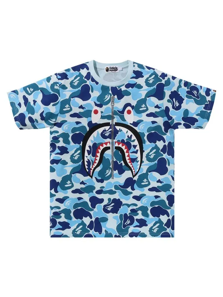 Футболка BAPE ABC Camo Shark Tee — изображение 1 из 2, синий