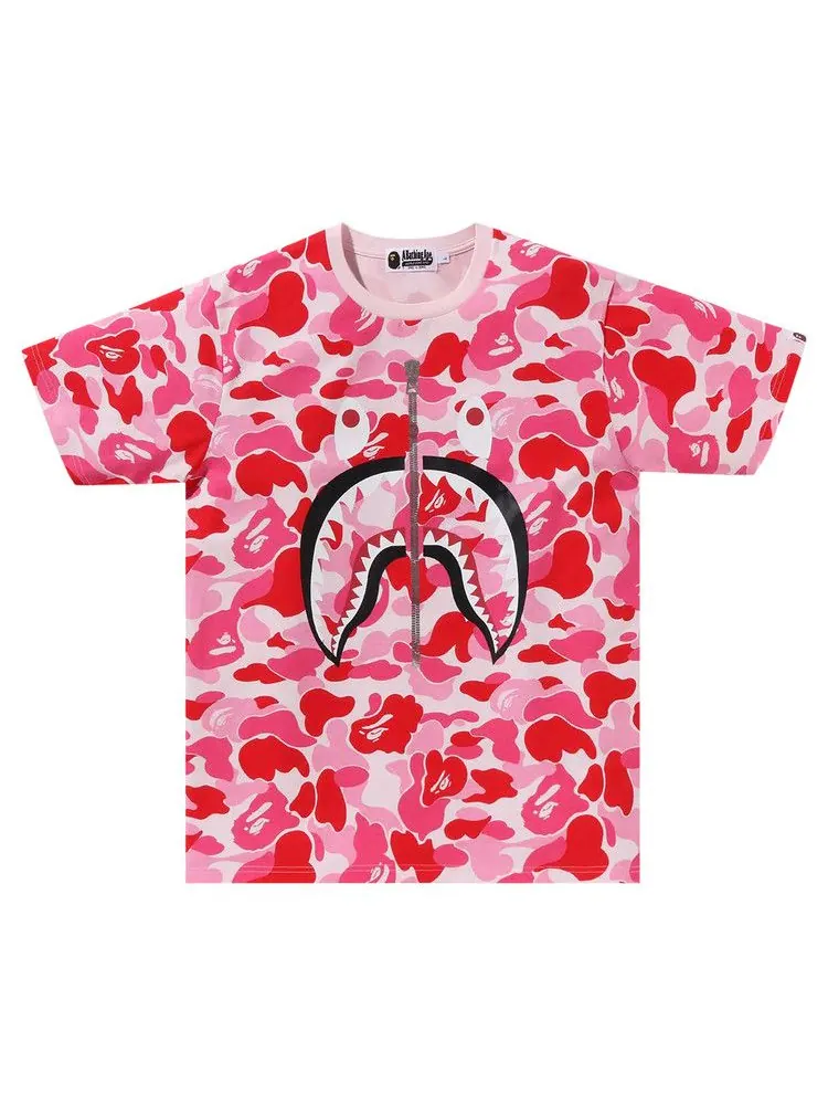 Футболка BAPE ABC Camo Shark Tee — изображение 1 из 2, розовый