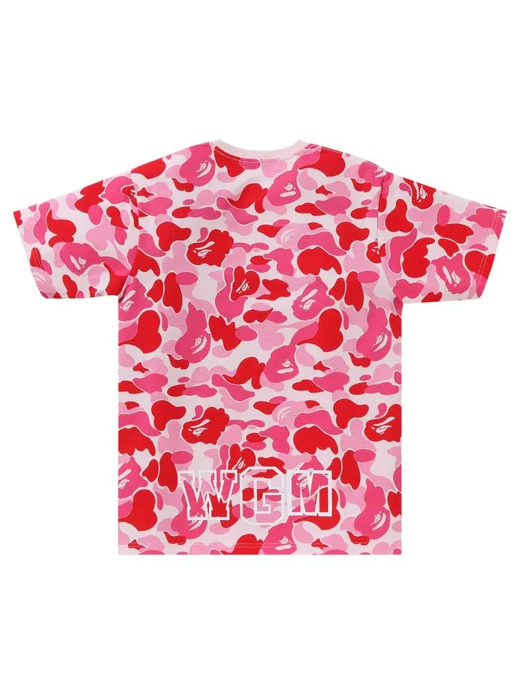 Футболка BAPE ABC Camo Shark Tee — изображение 2 из 2, розовый