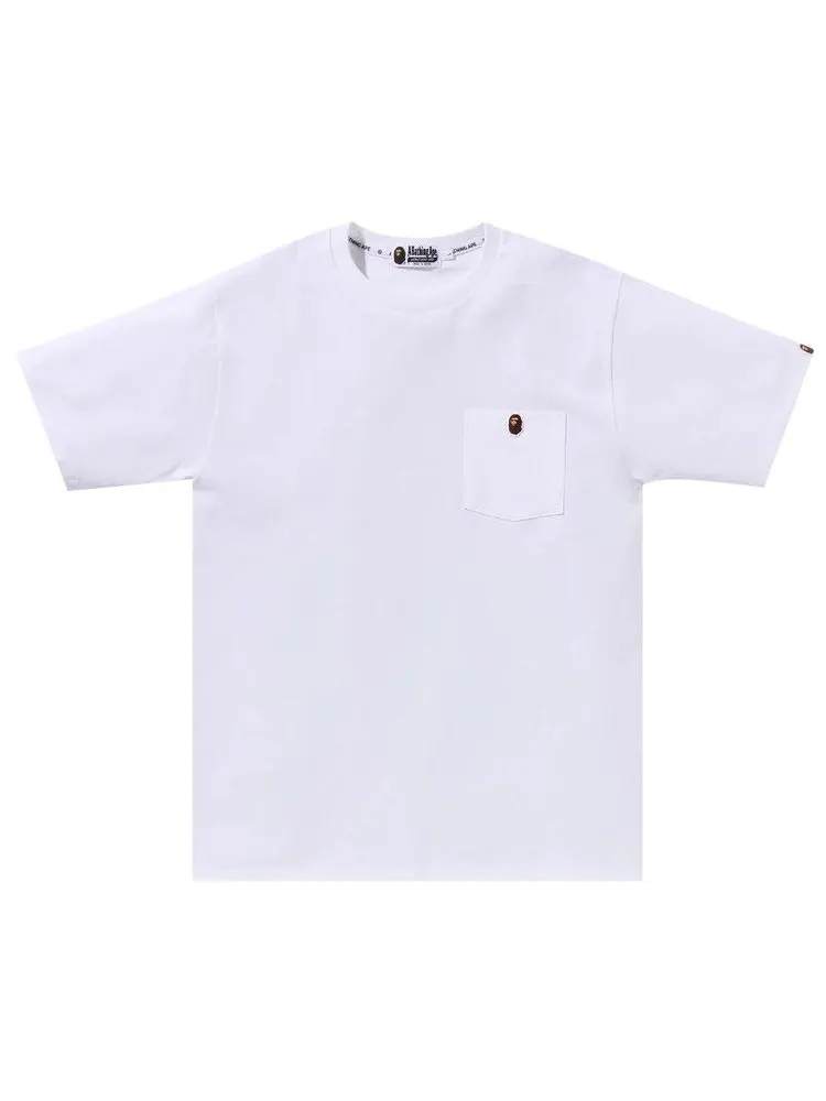 Футболка BAPE Ape Head One Point Pocket Tee — изображение 1 из 1, белый