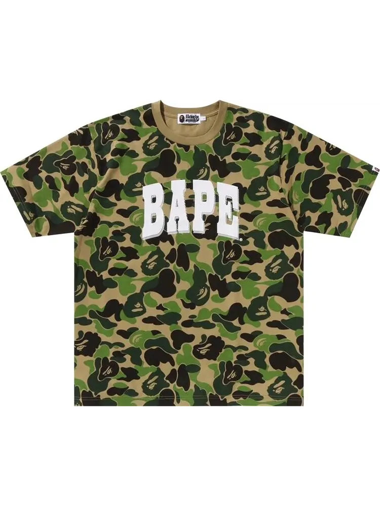 Футболка BAPE ABC Camo Relaxed Fit Logo Green — изображение 1 из 1, зеленый