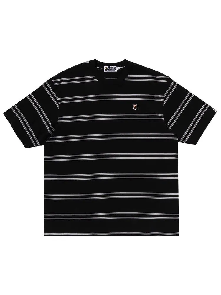 Футболка BAPE Ape Head One Point Hoop Relaxed Fit Tee — изображение 1 из 1, черный