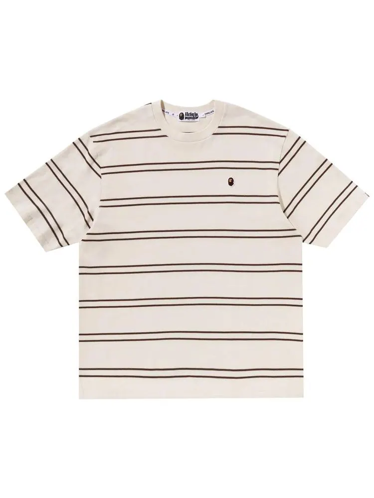Футболка BAPE Ape Head One Point Hoop Relaxed Fit Tee — изображение 1 из 1, белый