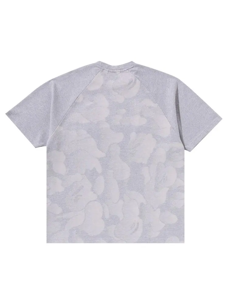 Футболка BAPE Bathing Ape Raglan Sleeve Relaxed Fit Tee 'Grey' — изображение 2 из 2, серый