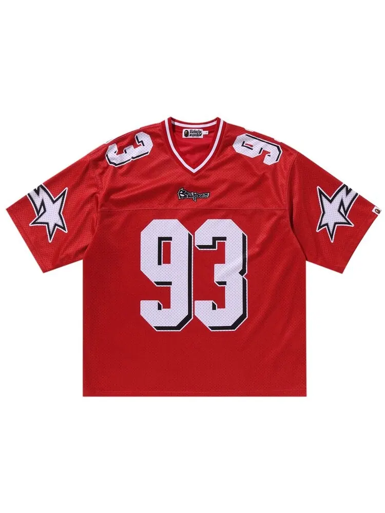 Футболка BAPE Football Relaxed Fit Tee — изображение 1 из 2, красный
