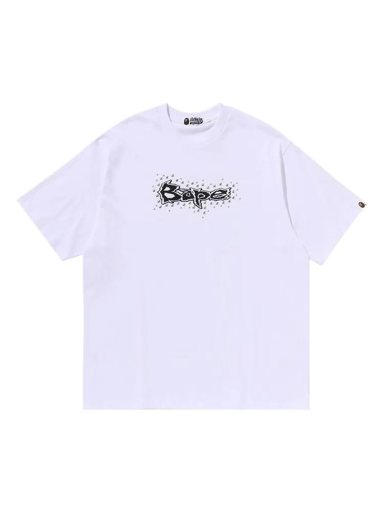 Футболка BAPE Studs Logo Relaxed Fit Tee — изображение 1 из 2, белый