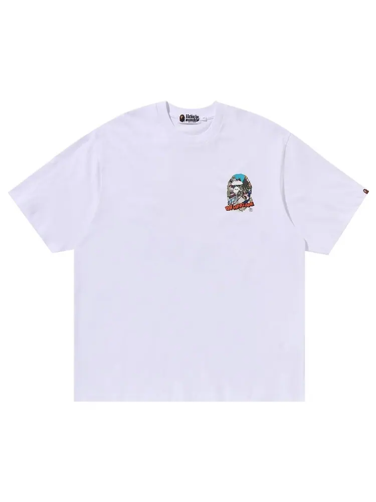 Футболка BAPE Comic Art Ape Head Relaxed Fit Tee — изображение 1 из 2, белый