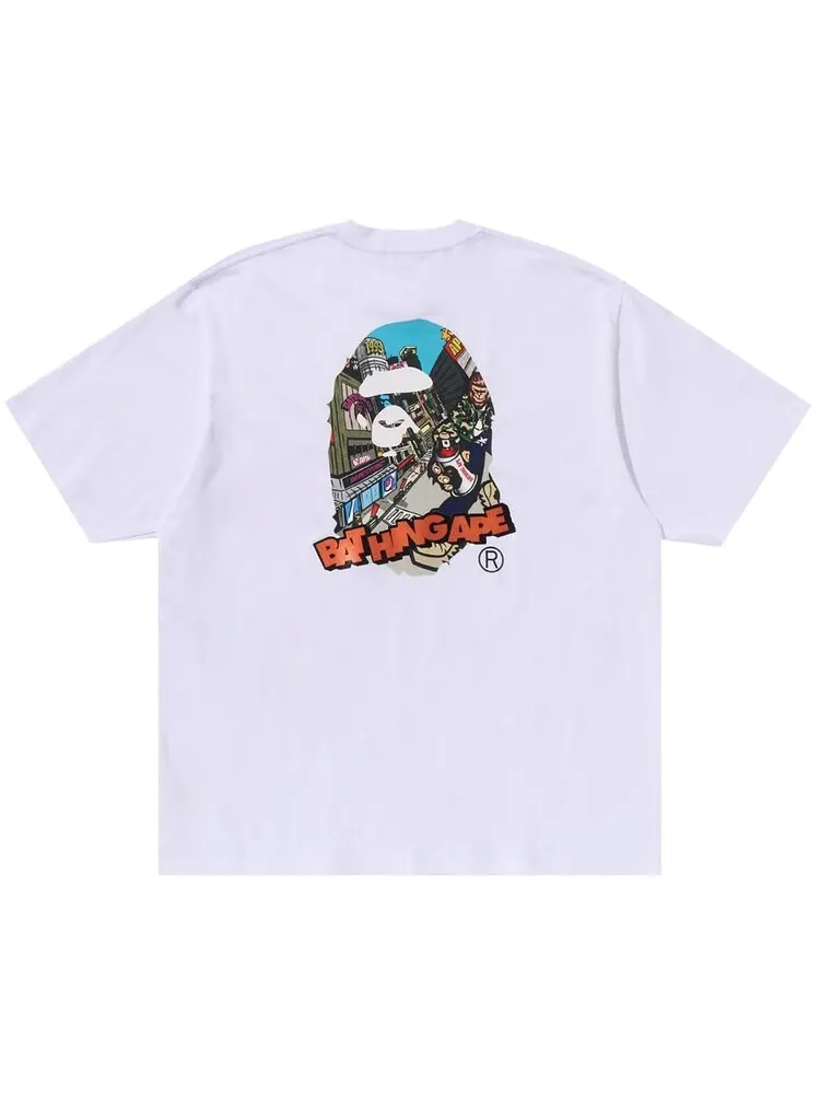 Футболка BAPE Comic Art Ape Head Relaxed Fit Tee — изображение 2 из 2, белый