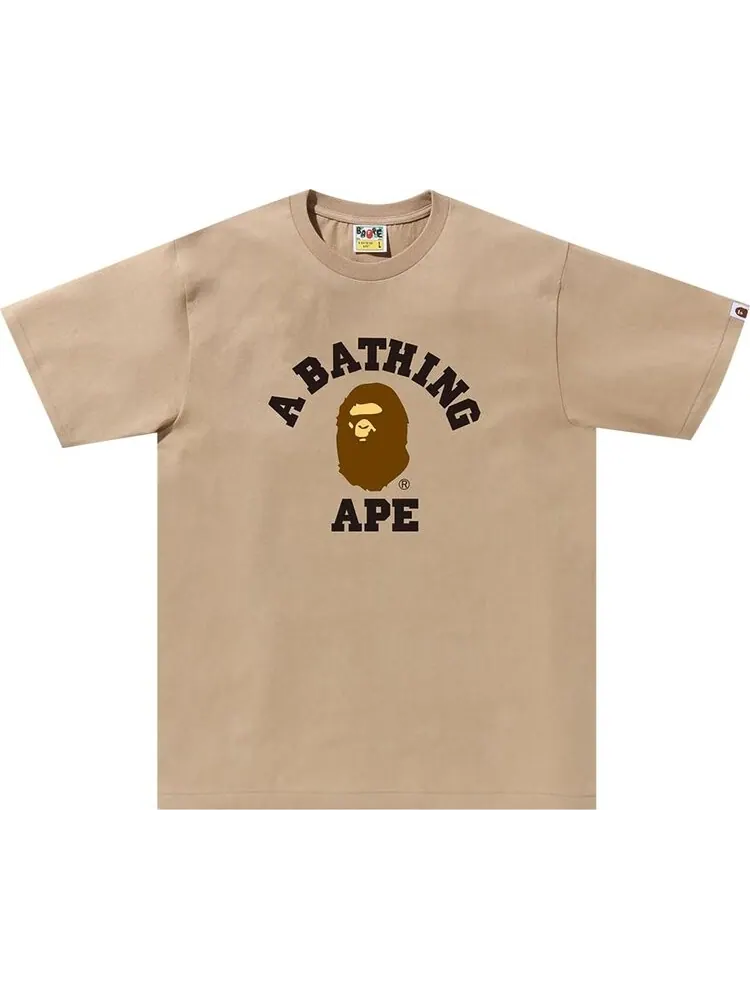 Футболка BAPE College 'Beige' — изображение 1 из 1, загар
