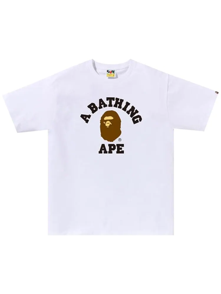 Футболка BAPE College 'White' — изображение 1 из 1, белый