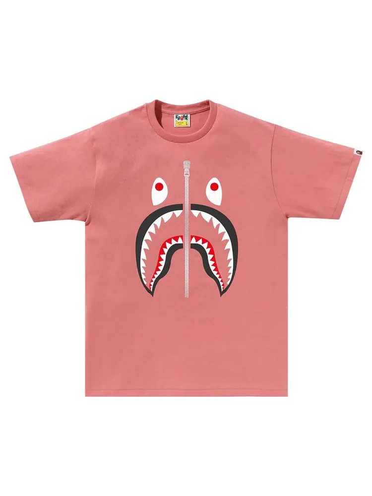 Футболка BAPE Shark Tee — изображение 1 из 1, розовый