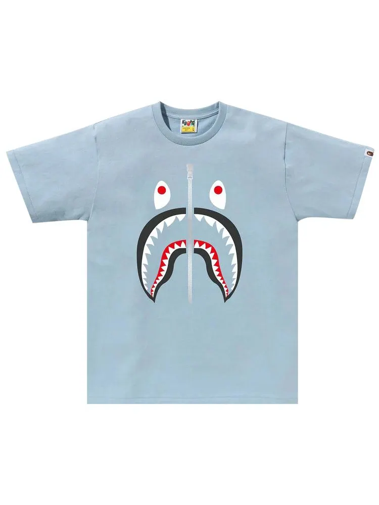 Футболка BAPE Shark Tee, Sax — изображение 1 из 1, синий