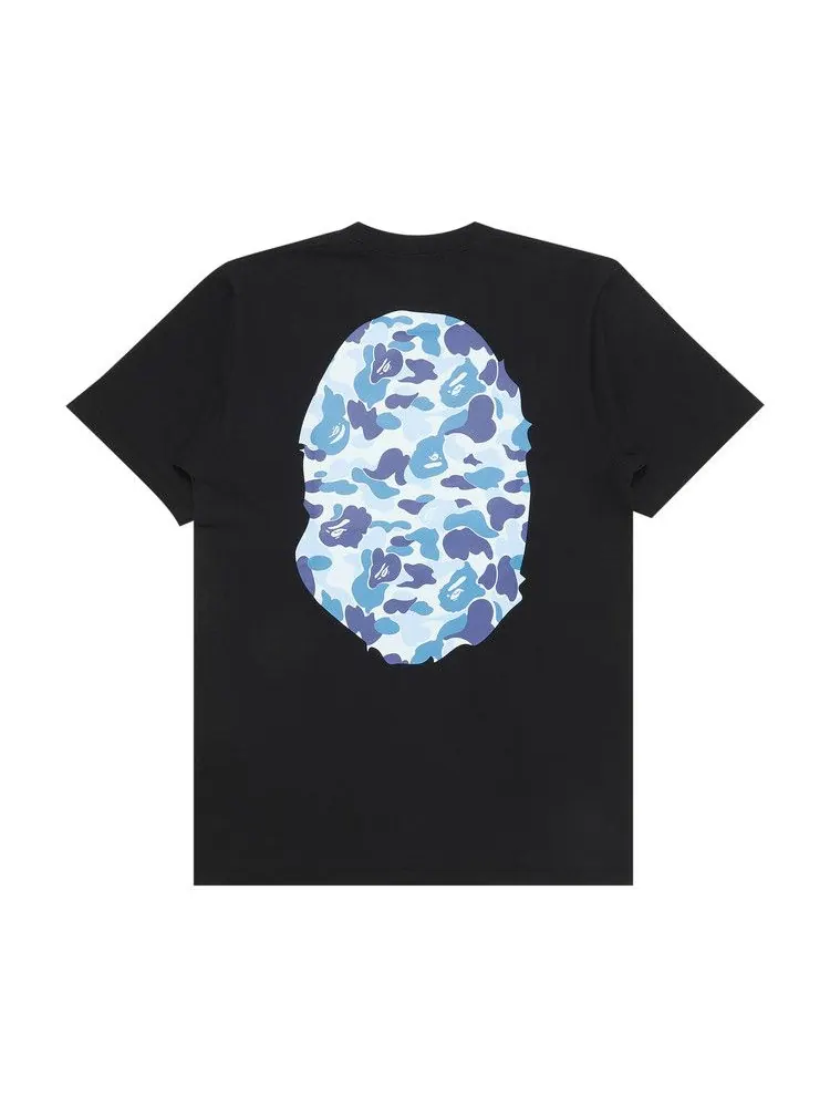 Футболка BAPE ABC Camo Big Ape Head Tee — изображение 2 из 3, черный/синий