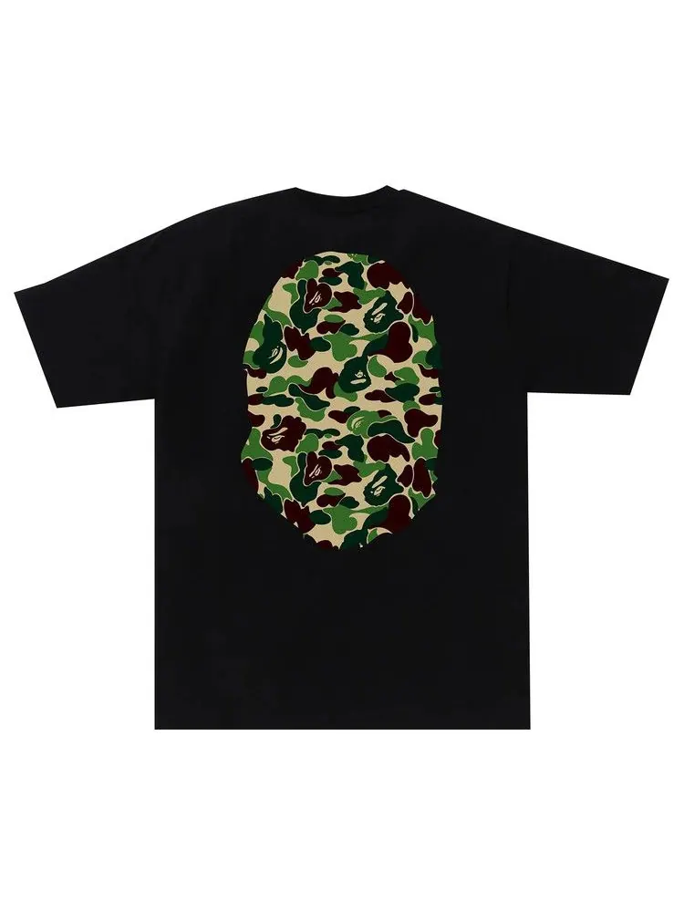 Футболка BAPE ABC Camo Big Ape Head Tee — изображение 2 из 2, черный/зеленый