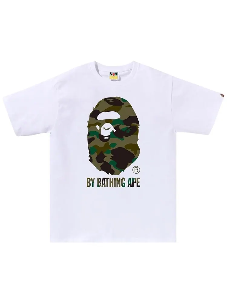Футболка BAPE 1st Camo By Bathing Ape 'White/Green' — изображение 1 из 1, белый