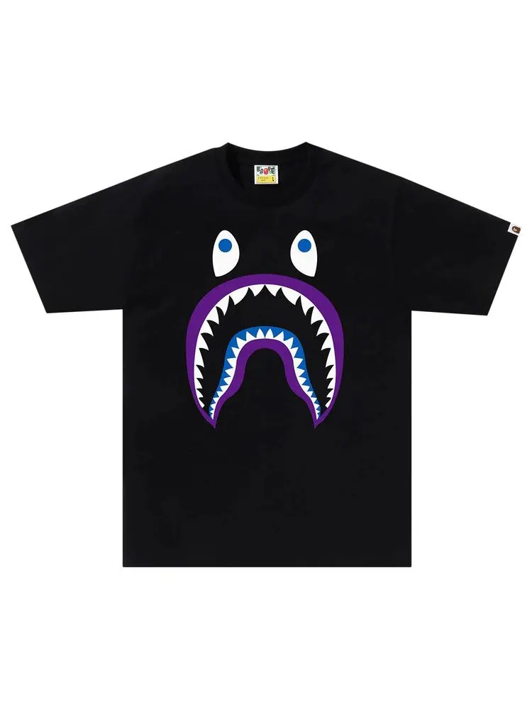Футболка BAPE Colors Shark Ponr Tee — изображение 1 из 1, черный
