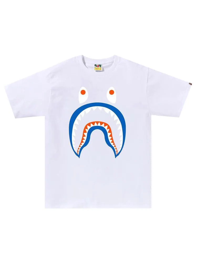 Футболка BAPE Colors Shark Ponr Tee — изображение 1 из 1, белый