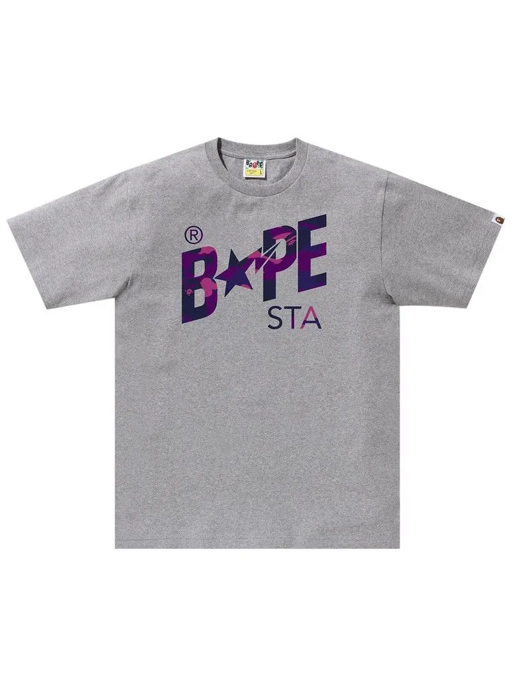 Футболка BAPE Color Camo Bape Sta Logo Tee — изображение 1 из 2, серый