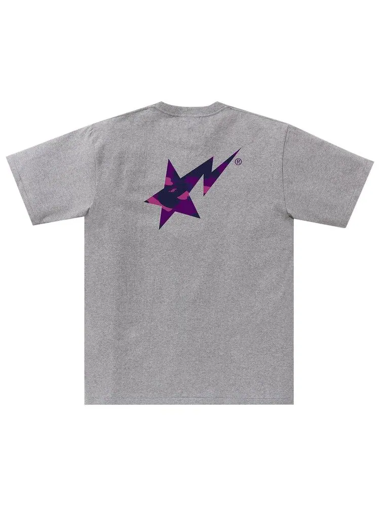 Футболка BAPE Color Camo Bape Sta Logo Tee — изображение 2 из 2, серый