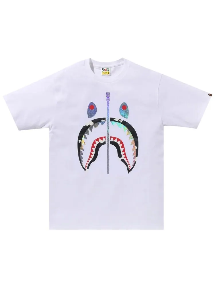 Футболка BAPE City Camo Shark 'White/Black' — изображение 1 из 1, белый