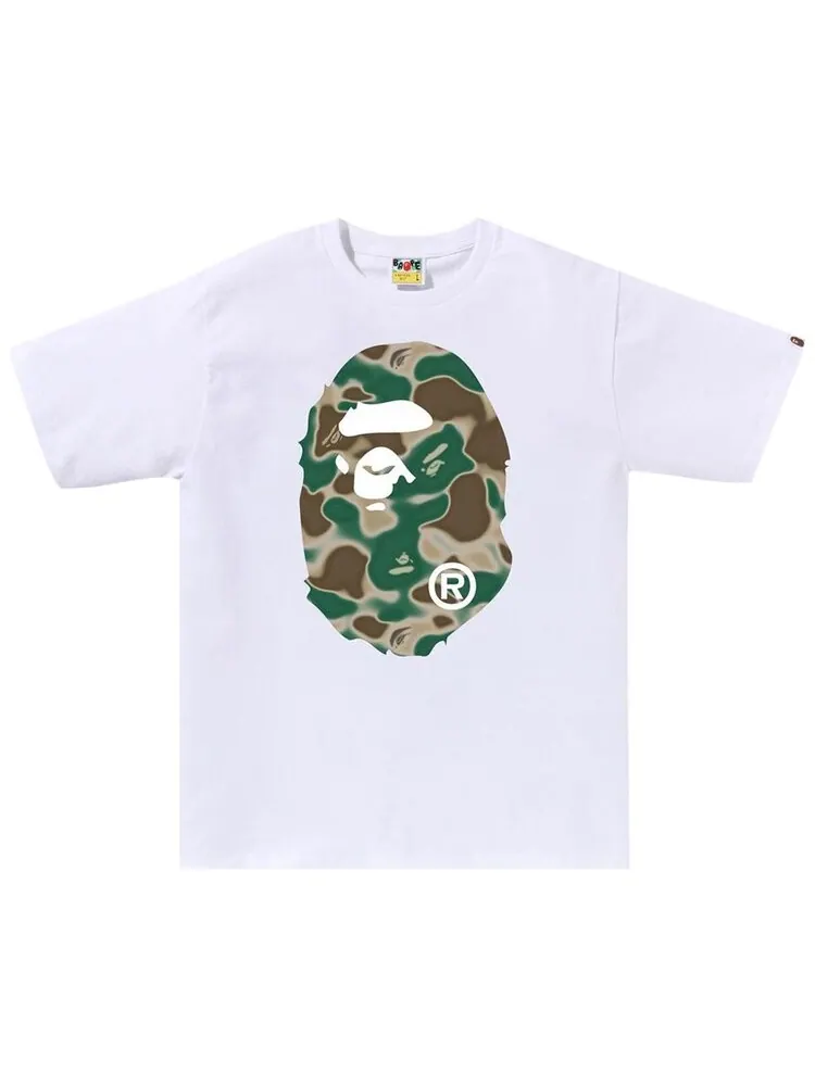 Футболка BAPE Liquid Camo Big Ape Head 'White' — изображение 1 из 2, белый