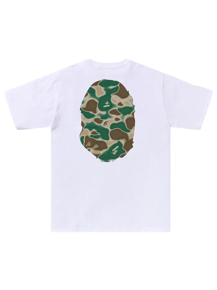 Футболка BAPE Liquid Camo Big Ape Head 'White' — изображение 2 из 2, белый