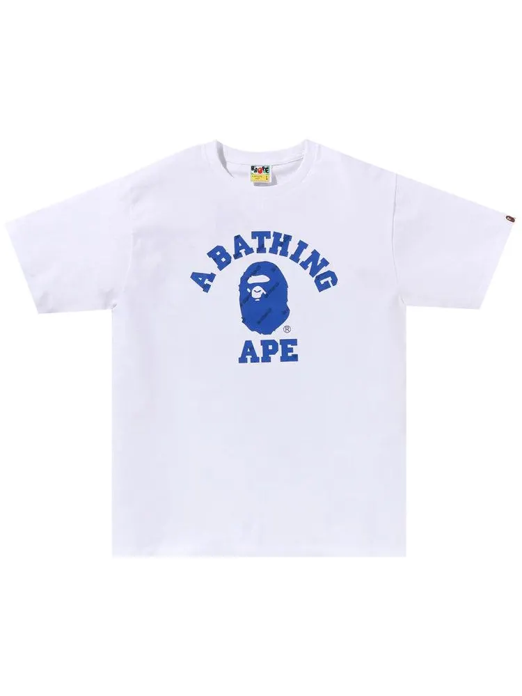 Футболка BAPE Hexagram College Tee — изображение 1 из 1, белый