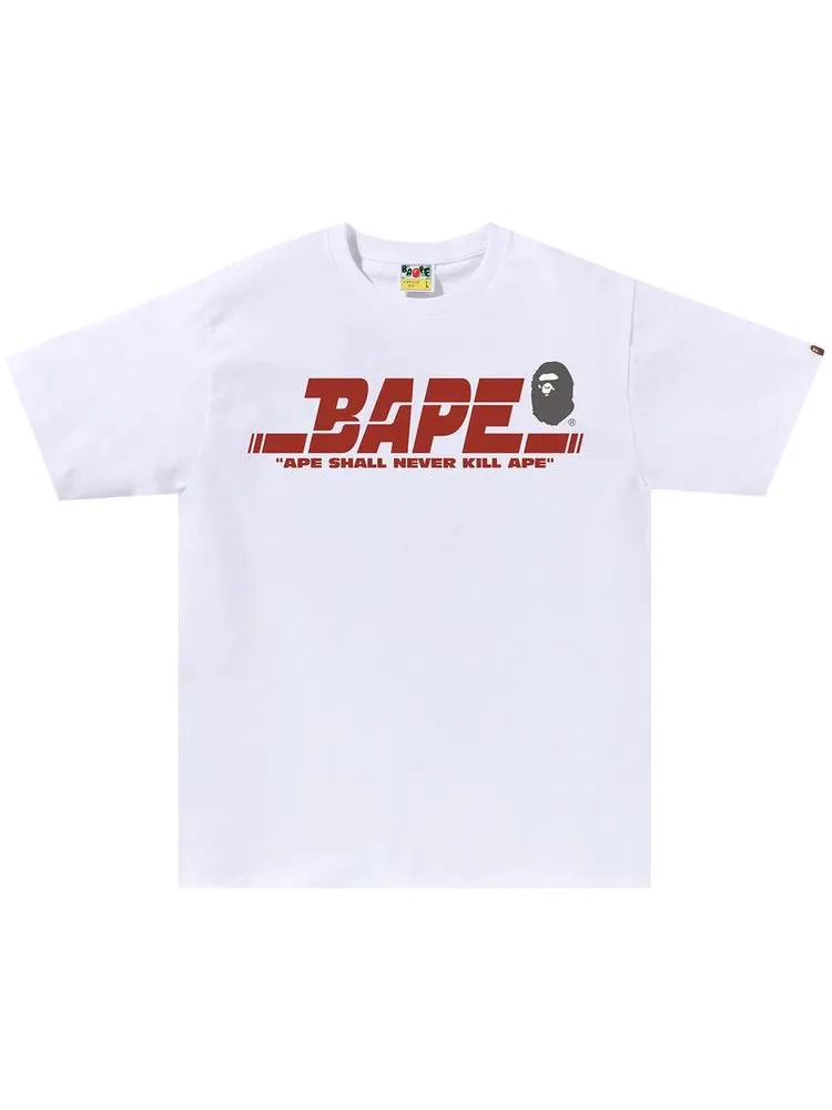 Футболка BAPE Sports Logo Tee 'White' — изображение 1 из 1, белый