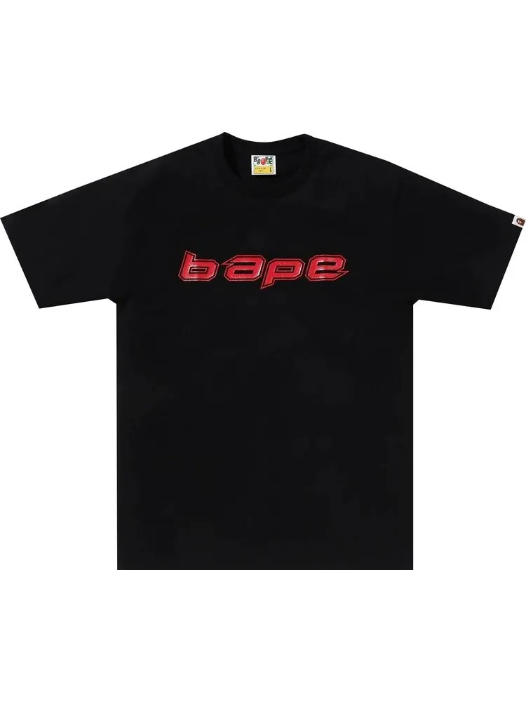 Футболка BAPE Silicon Logo 'Black' — изображение 1 из 1, черный