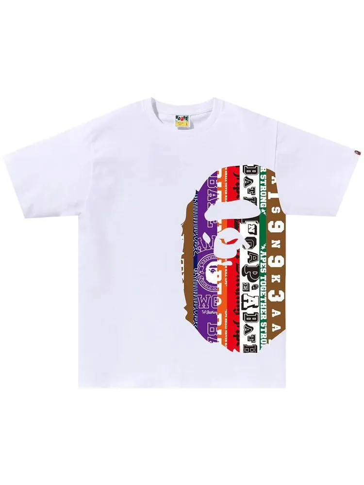 Футболка BAPE Fans Scarf Side Big Ape Head Tee, Wihte — изображение 1 из 1, белый