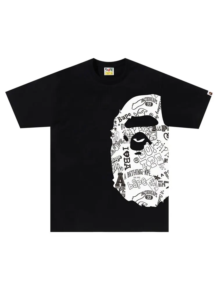 Футболка BAPE Hand Drawn Pattern Side Big Ape Head Tee — изображение 1 из 2, черный