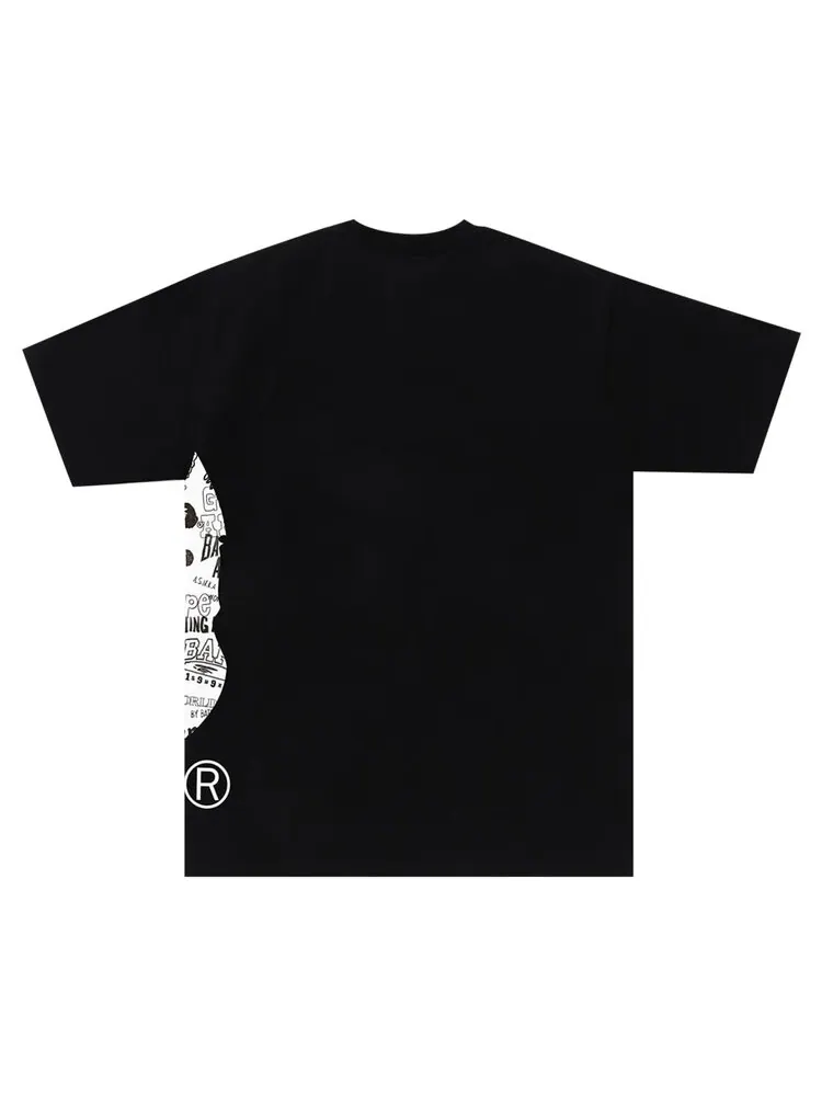 Футболка BAPE Hand Drawn Pattern Side Big Ape Head Tee — изображение 2 из 2, черный