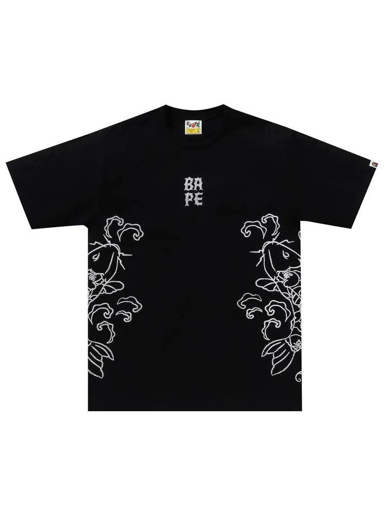 Футболка BAPE Souvenir Koi Fish Tee — изображение 1 из 1, черный