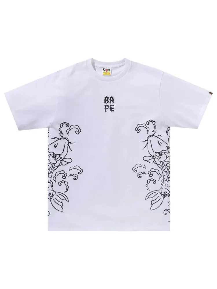 Футболка BAPE Souvenir Koi Fish Tee — изображение 1 из 1, белый