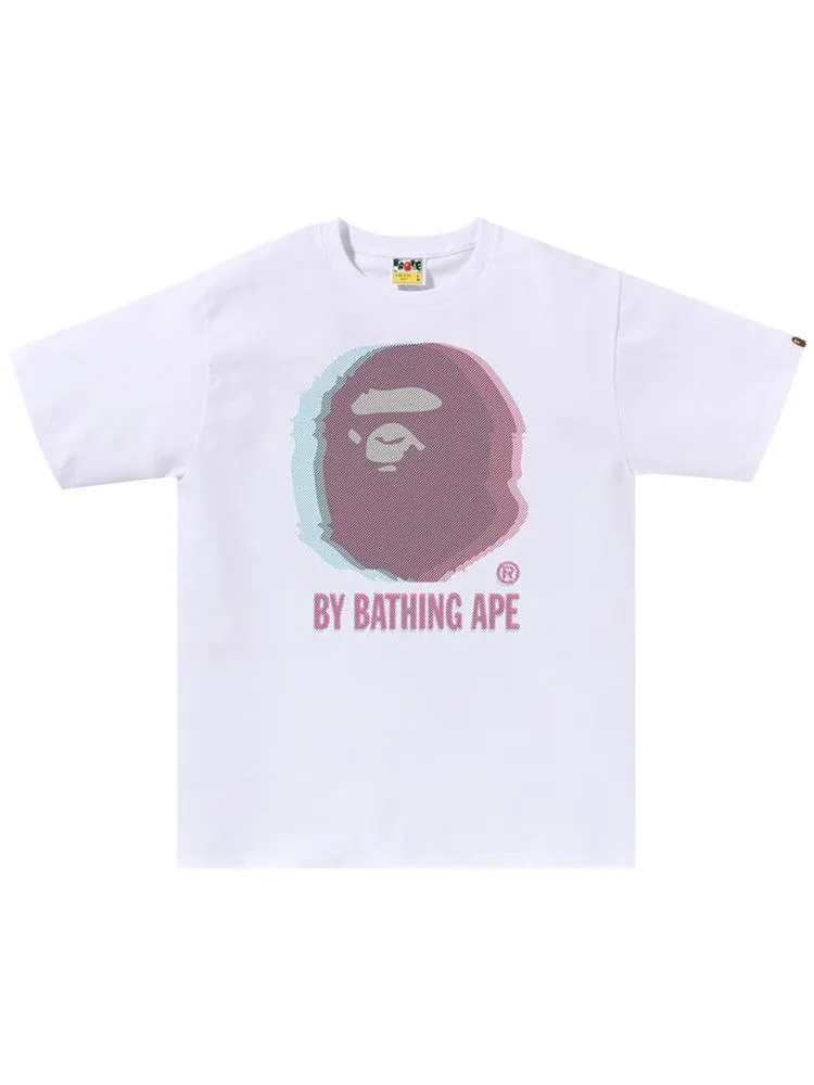 Футболка BAPE Glitch Art By Bathing Tee — изображение 1 из 1, белый