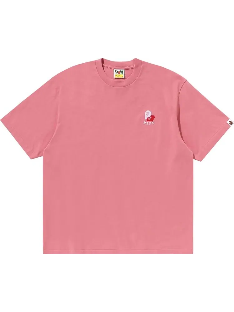 Футболка BAPE Ape Head 2 Point Relaxed Fit 'Pink' — изображение 1 из 1, розовый