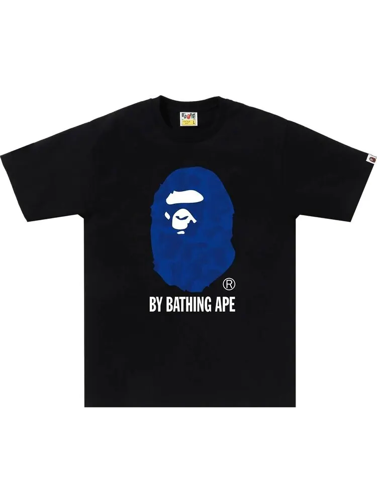 Футболка BAPE Ink Camo Ape Head 'Black' — изображение 1 из 1, черный