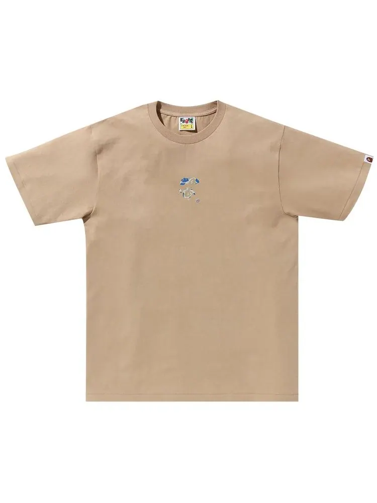 Футболка BAPE Liquid Camo Small Ape Face Tee — изображение 1 из 1, бежевый