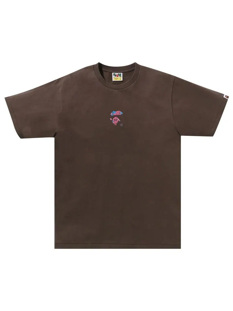 Футболка BAPE Liquid Camo Small Ape Face Tee 'Brown' — изображение 1 из 1, коричневый