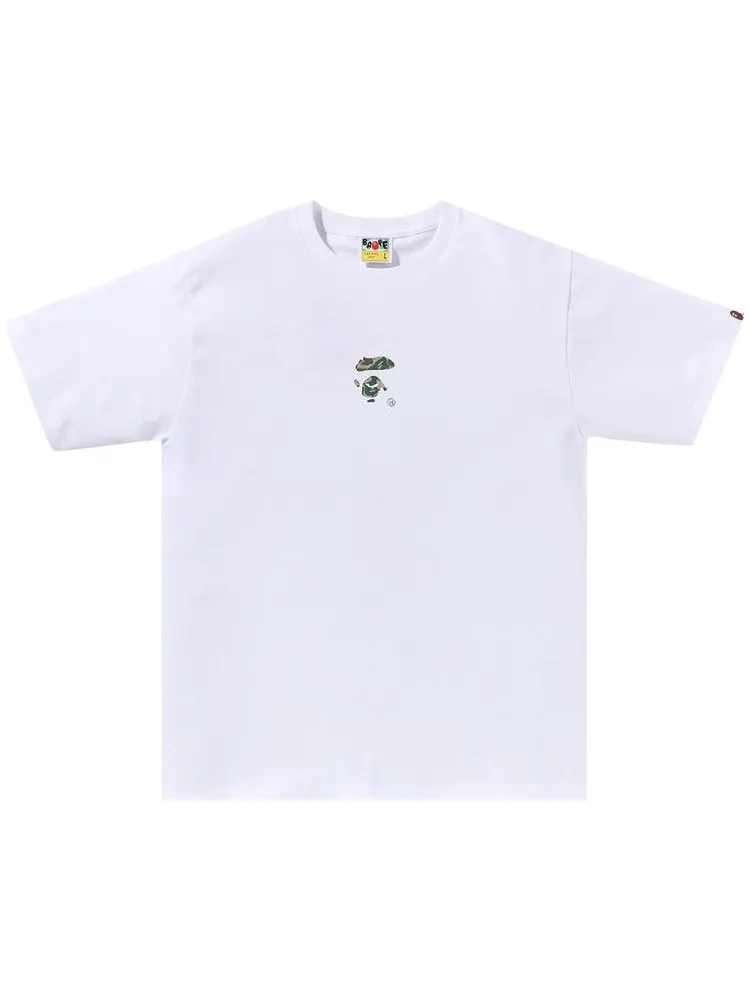 Футболка BAPE Liquid Camo Small Ape Face Tee — изображение 1 из 1, белый