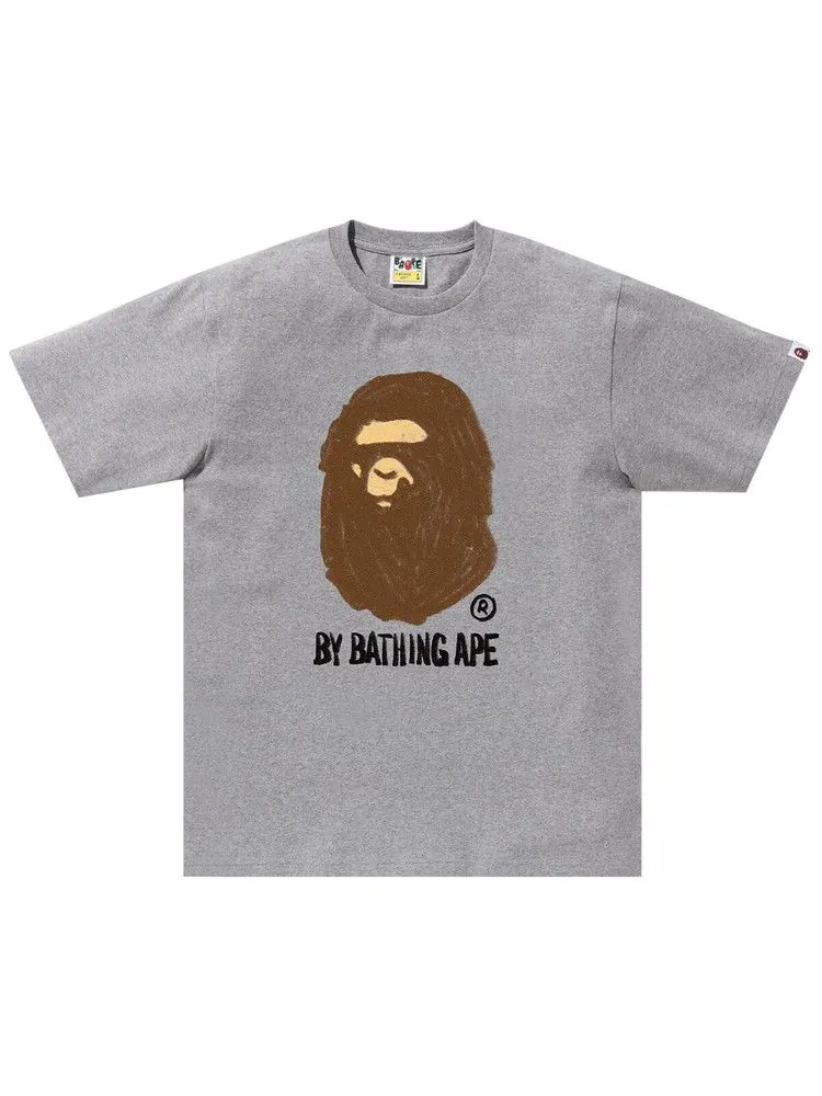 Футболка BAPE Hand Draw By Bathing Ape Tee — изображение 1 из 1, серый