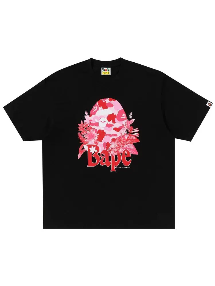 Футболка BAPE Flora Big Ape Head Relaxed Fit Tee — изображение 1 из 1, черный
