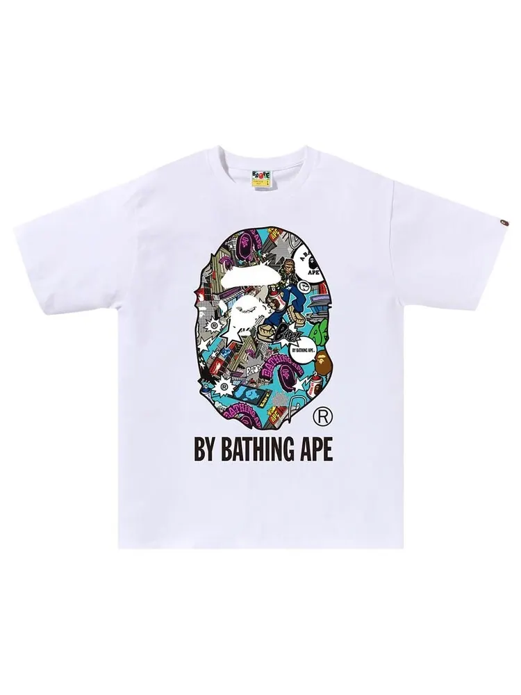 Футболка BAPE Comic Art Ape Head Tee — изображение 1 из 1, белый