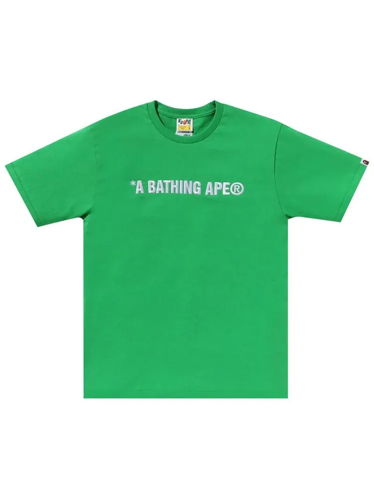 Футболка BAPE A Bathing Ape Logo Tee — изображение 1 из 2, зеленый