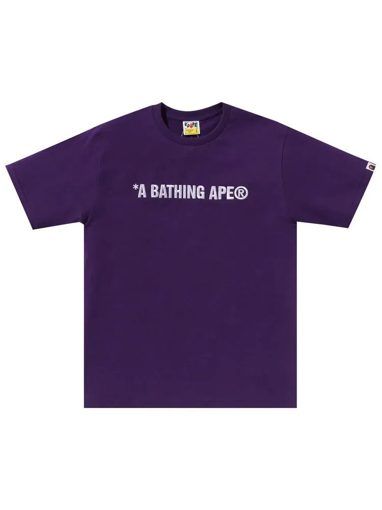 Футболка BAPE A Bathing Ape Logo Tee — изображение 1 из 2, фиолетовый
