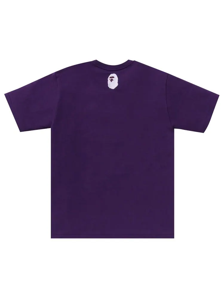 Футболка BAPE A Bathing Ape Logo Tee — изображение 2 из 2, фиолетовый